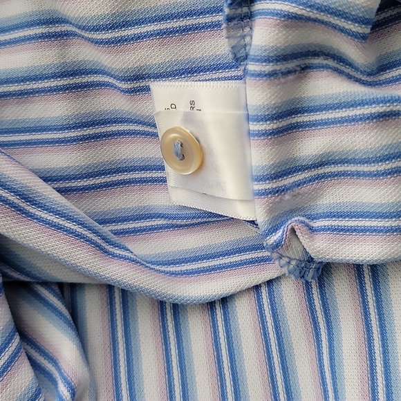 Peter Millar Summer Comfort Mens Striped Golf Polo Size XL - Picture 10 of 10